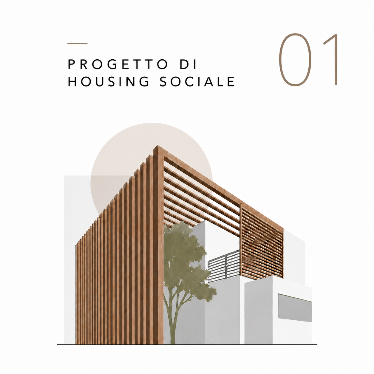 Render aereo del modulo abitativo, tesi di laurea Solar Decathlon Europe